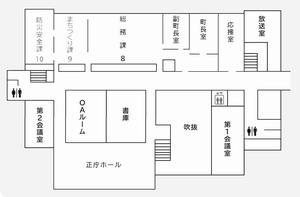 本庁2階の見取り図